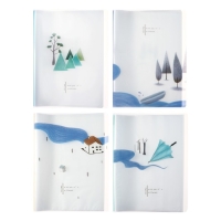 Папка формат А4, с 40 прозрачными файлами "Река", МИКС Папка формат А4, с 40 прозрачными файлами "Река", МИКС