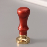 Печать для сургуча с пластиковой ручкой "Классика цифра 3" 2,5х2,5х6,3  см