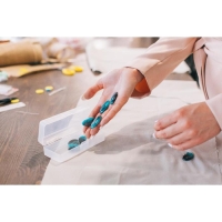 Контейнер для хранения мелочей, 12,5 &times; 5 &times; 3,3 см, цвет прозрачный