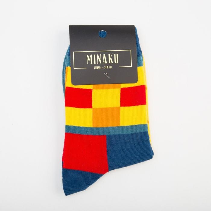 Носки MINAKU &laquo;Кубики&raquo;, размер 36-41 (23-27 см)