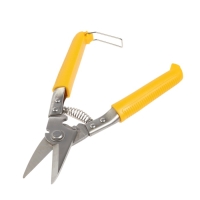Ножницы по металлу ТУНДРА, авторазжим, пластиковые рукоятки, левый рез, 225 мм