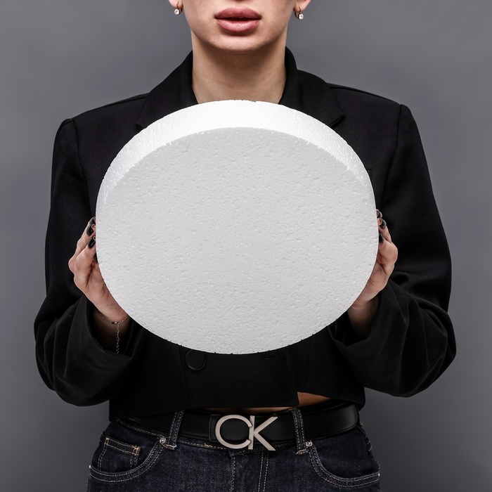 Флористическая основа из пенопласта "Диск", 30 х 5 см