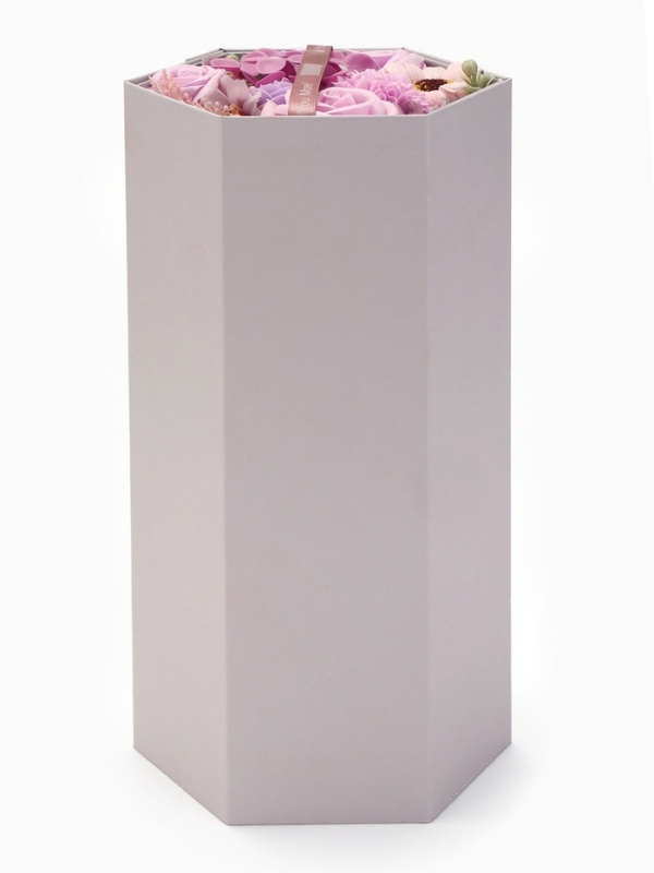 Трехуровневания мыльная композиция фиолетовая