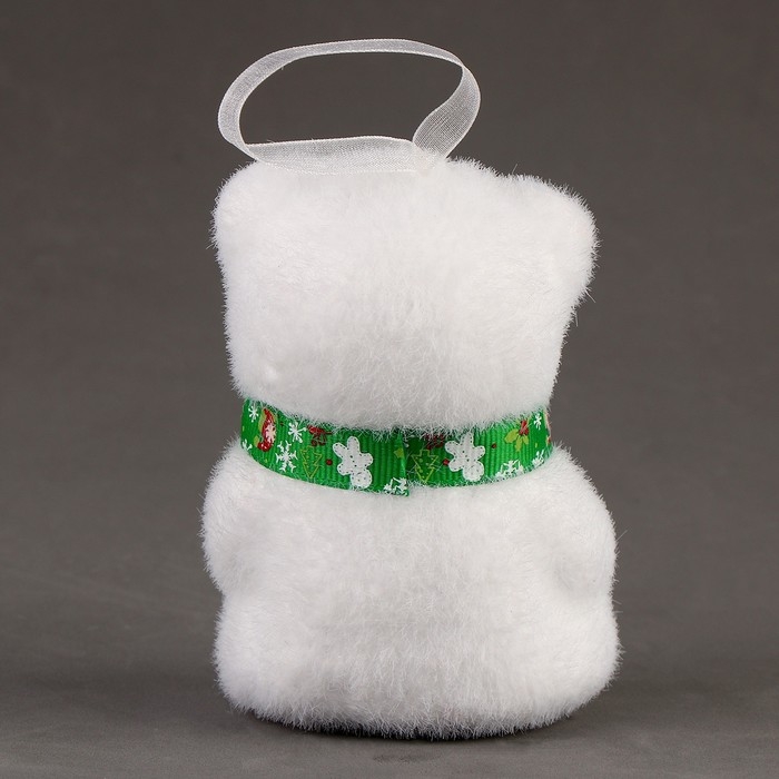 Игрушка из пенопласта «Мишка» со снежинкой, 10 см Игрушка из пенопласта «Мишка» со снежинкой, 10 см