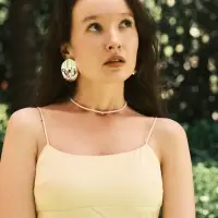 Серьги пластик &laquo;Зерно&raquo; кофейное, цвет серебро