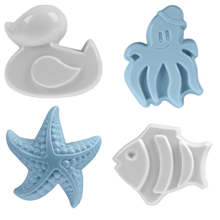 Песочный набор, бледно-голубой