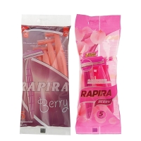 Бритвенные станки одноразовые Rapira Berry, 2 лезвия, 5 шт.