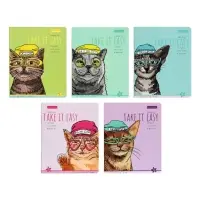 ТЕТРАДЬ 48Л. "EASY LIFE.КОТЫ"