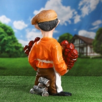 Садовая фигура "Шашлычник" подставка для шампуров, 55х44см