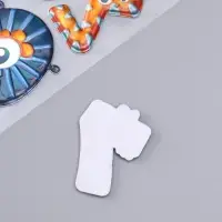 Наклейка пластик голография с металлическим отливом "Цифры" 9,5х27 см