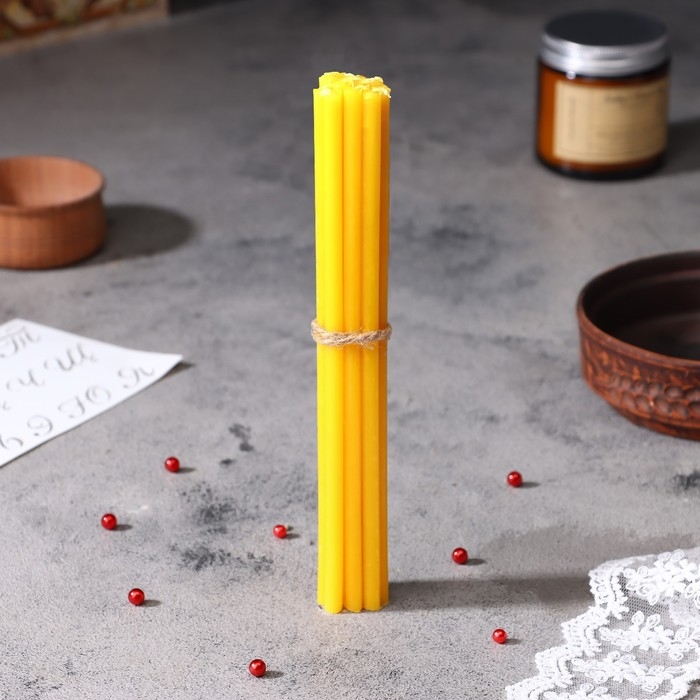 Набор свечей церковных Набор свечей церковных "Николай Чудотворец" для домашней молитвы, парафин, 12 шт