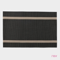 Салфетки сервировочные на стол Доляна &laquo;Рона&raquo;, 4 шт, 45&times;30 см, цвет коричневый