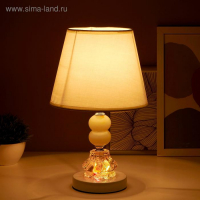 Лампа настольная с подсветкой "Лакрима" 1х40Вт Е27 белый 21х21х36 см RISALUX