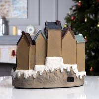 Светодиодная фигура &laquo;Новогодняя площадь&raquo; 40 &times; 21 &times; 22 см, полистоун, батарейки ААх3 (не в комплекте), USB, свечение мульти