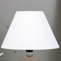 Настольная лампа "Жаклин" E14 40Вт белый 18х18х24 см RISALUX