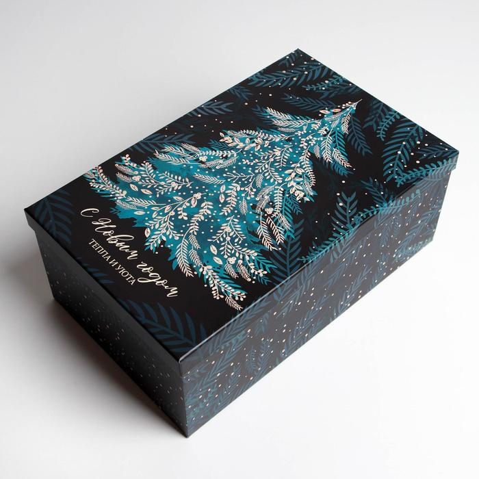 Набор подарочных коробок 3 в 1 &laquo;Ёлочки&raquo;, 26 х 17 х 10‒32.5 х 20 х 12.5 см, Новый год