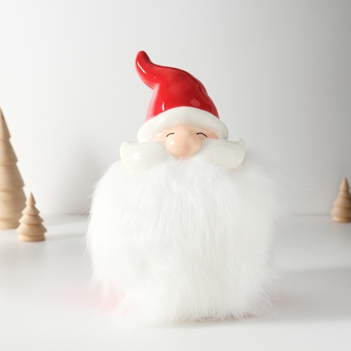 Копилка керамика Копилка керамика "Дедушка Мороз с большой бородой" 12,4х12,8х19 см