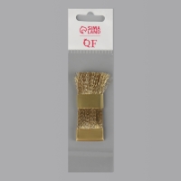 Щётка для чистки фрез, медная, 6 &times; 2 см, цвет золотистый