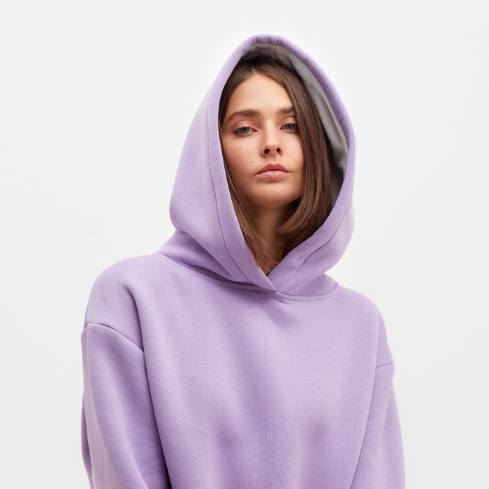 Худи женское MINAKU: Casual Collection цвет лавандовый, р-р 42-44 Худи женское MINAKU: Casual Collection цвет лавандовый, р-р 42-44