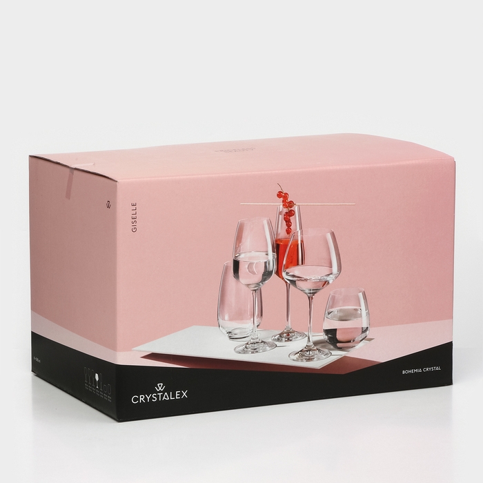 Набор стеклянных бокалов для вина «Жизель», 580 мл, 6 шт Набор стеклянных бокалов для вина «Жизель», 580 мл, 6 шт