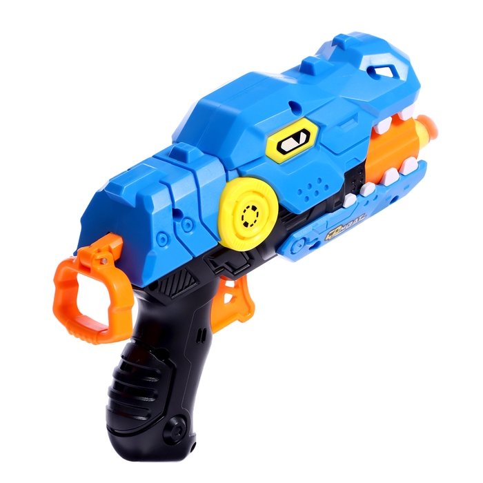 Бластер «Дино битва», с роботом, стреляет мягкими пулями Бластер «Дино битва», с роботом, стреляет мягкими пулями