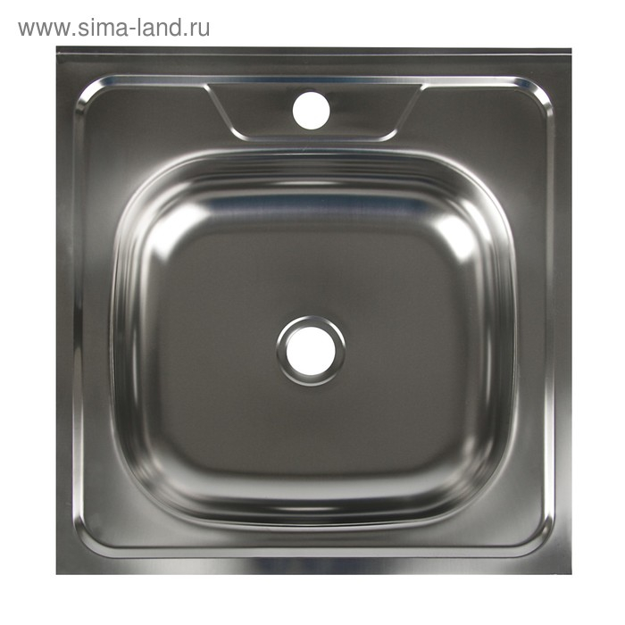 Мойка кухонная Мойка кухонная "Владикс", накладная, без сифона, 50х50 см, нержавеющая сталь 0.4 мм