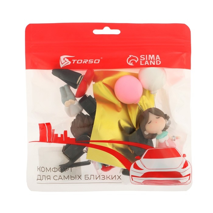 Игрушка в дефлектора авто, влюбленная парочка, к6