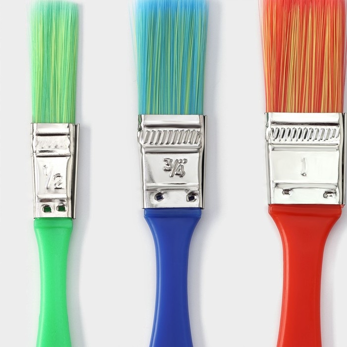 Набор кондитерских кисточек Доляна &laquo;Радуга&raquo;, 3 шт