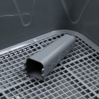 Туалет "Риф" со столбиком, для собак, 55 х 40 см, серый FIX Туалет "Риф" со столбиком, для собак, 55 х 40 см, серый FIX