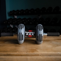 Ролик для пресса ONLYTOP, с возвратным механизмом, 2 колеса, с ковриком Ролик для пресса ONLYTOP, с возвратным механизмом, 2 колеса, с ковриком