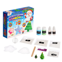 Набор для опытов «Новогодние бомбочки: Звезда и ёлка», своими руками Набор для опытов «Новогодние бомбочки: Звезда и ёлка», своими руками