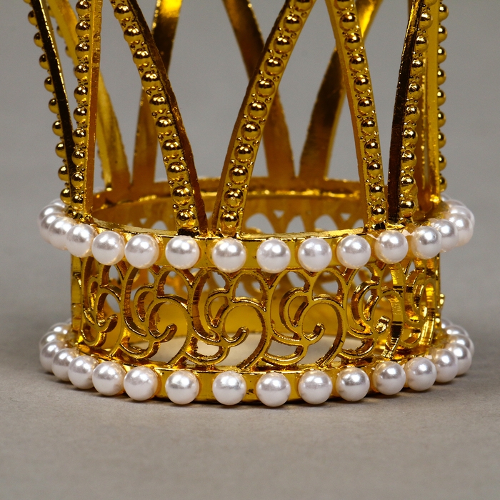 Топпер для торта &laquo;Корона принцессы&raquo;, цвет золото