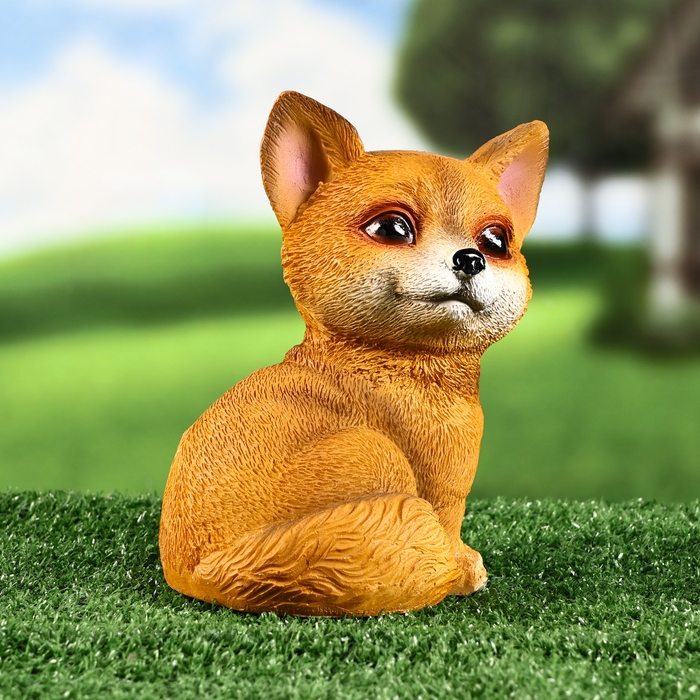 Садовая фигура "Лисичка" 13х10х17см