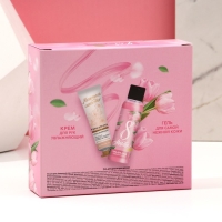 Подарочный набор косметики &laquo;Весны и красоты!&raquo;, гель для душа 100 мл и крем для рук 30 мл, ЧИСТОЕ СЧАСТЬЕ