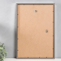 Фоторамка пластик "МИРАМ" 40х60 см 021 серебро (пластиковый экран)