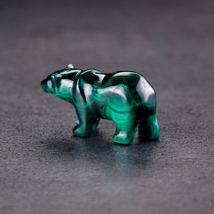 Сувенир Сувенир "Медведь", натуральный малахит