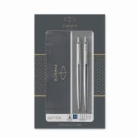 Набор Parker Jotter Core KB61 Stainless Steel CT, ручка шариковая, корпус из нержавеющей стали + карандаш механический 0.5 мм Набор Parker Jotter Core KB61 Stainless Steel CT, ручка шариковая, корпус из нержавеющей стали + карандаш механический 0.5 мм
