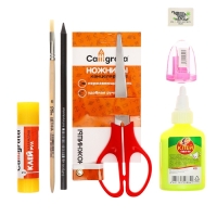 Папка для труда А4, молния вокруг, откидная планка, пластиковая, ПТР-1, с наполнением 10 предметов, для мальчика, Calligrata "Мото-шлем" Папка для труда А4, молния вокруг, откидная планка, пластиковая, ПТР-1, с наполнением 10 предметов, для мальчика, Calligrata "Мото-шлем"