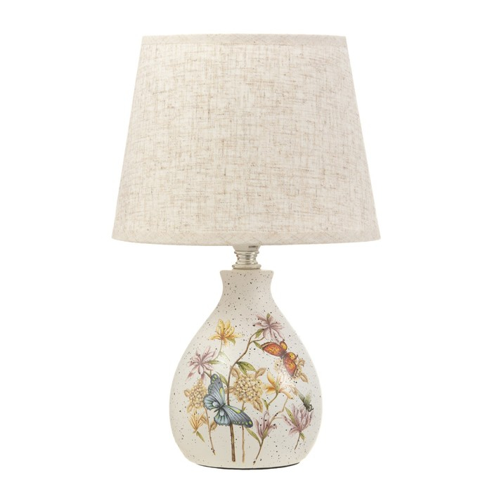 Настольная лампа 16812/1 E14 40Вт белый h.31см RISALUX