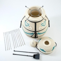 Тандыр "Сармат Дастархан" h-113 см, d-68, 167 кг, 12 шампуров, кочерга, совок Тандыр "Сармат Дастархан" h-113 см, d-68, 167 кг, 12 шампуров, кочерга, совок