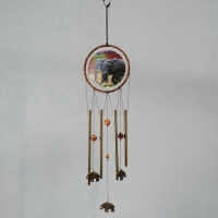 Музыка ветра металл "Слоны" 4 трубки 1,8х16х57 см Музыка ветра металл "Слоны" 4 трубки 1,8х16х57 см