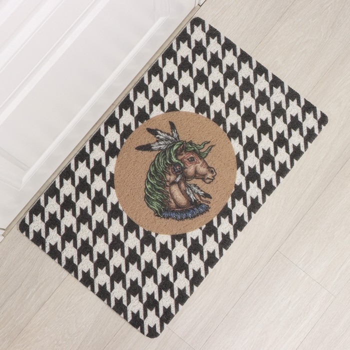 Коврик придверный Доляна &laquo;Айдахо&raquo;, 48&times;78 см