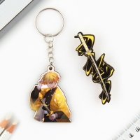 Брелок для ключей со значком &laquo;Клинок демона&raquo;, аниме