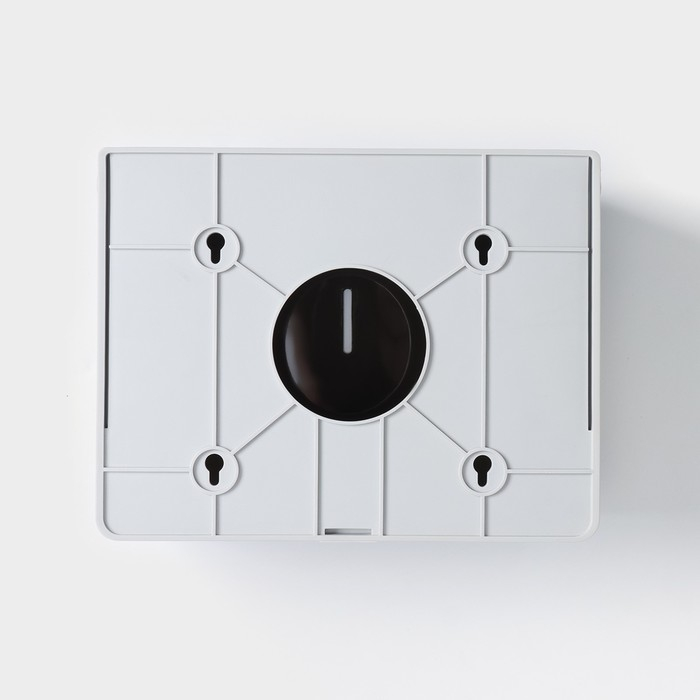 Диспенсер бумажных полотенец в листах, пластиковый, 27&times;20&times;10 см, цвет серый