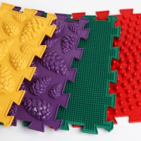 Модульный массажный коврик &laquo;Лес&raquo;, 8 модулей, 4 вида, цвет МИКС