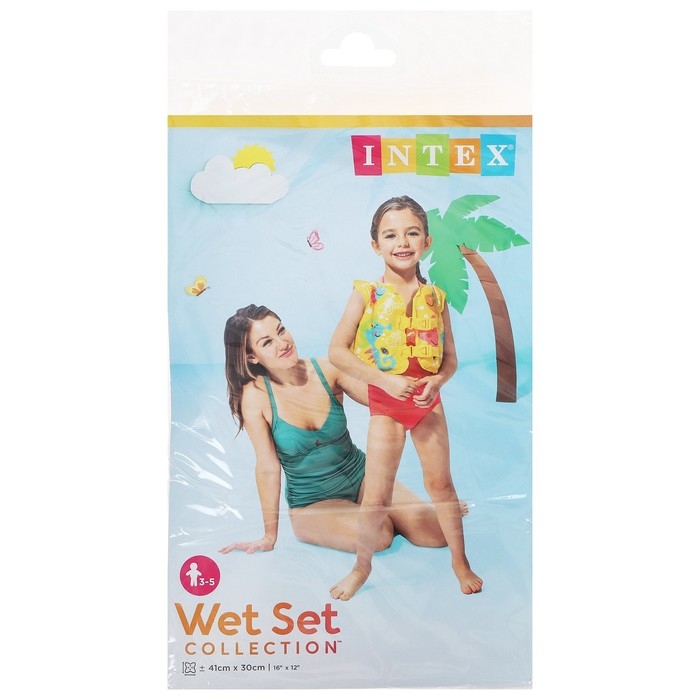 Жилет надувной &laquo;Рыбки&raquo;, 41 х 30 см, от 3-5 лет, 59661NP INTEX