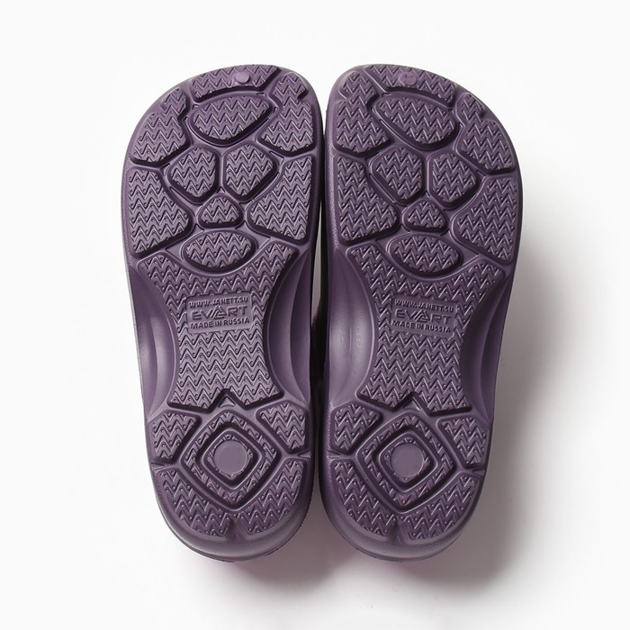 Галоши женские утепленные Галоши женские утепленные "Коро с отворотом" цвет баклажан/леопард чёрно-фиолет, размер 39
