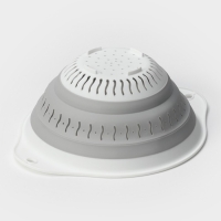 Дуршлаг складной &laquo;Флекс&raquo;, 2,2 л, 29,5&times;24&times;10,5 см, цвет смоки