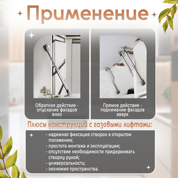 Газовый лифт ТУНДРА GL0120GR, 120N, цвет серый