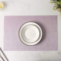 Салфетки сервировочные на стол Доляна, 4 шт, 45&times;30 см, ПВХ, цвет розовый